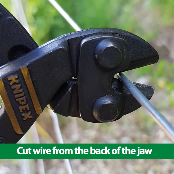 KNIPEX Wire Cutter - Straight Jaw - Image 2